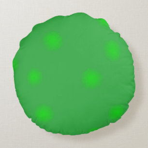 Cojín Redondo Simple verde acuarela abstracto añadir logotipo te