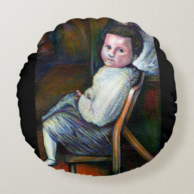 Cojín Redondo Síntesis (Anverso)