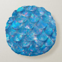 Sirena Brillante Estampado Azul