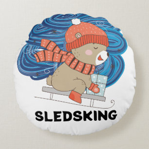 Cojín Redondo Sledsking Personalizable