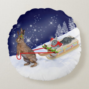 Cojín Redondo Sleigh Ride Pillow