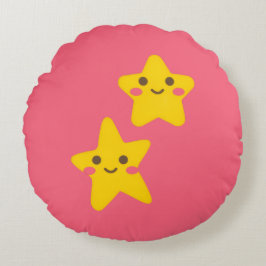 Cojín Redondo Smiling Stars Round Pillow