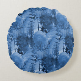 Cojín Redondo Snow flowers.....