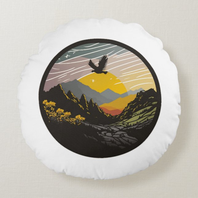 Cojín Redondo Snowdonia (Anverso)