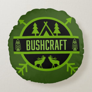 Cojín Redondo Sobrevivientes de la Naturaleza de Bushcraft