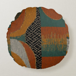 Cojín Redondo Sofisticada isla caribeña africana de lujo