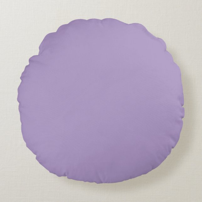 Cojín Redondo Soft Purple,Solid ,Modern Throw Pillow (Anverso)