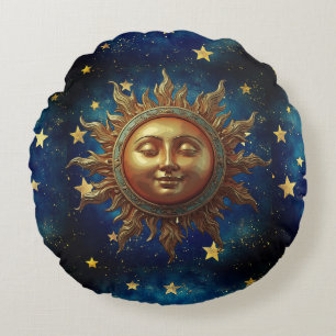 Cojín Redondo Sol Celestial