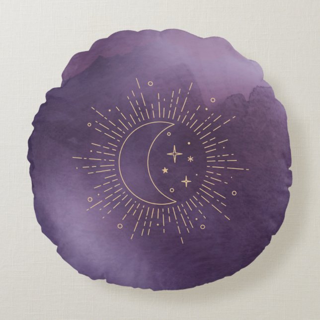 Cojín Redondo Sol y Luna (Anverso)