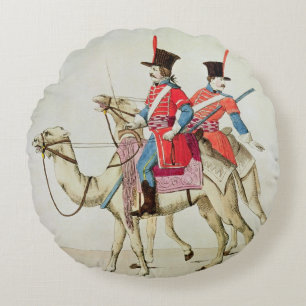 Cojín Redondo Soldados del regimiento del dromedario, 1839