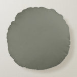 Cojín Redondo Solid Color Neutral Green Undertone 2026 COTY<br><div class="desc">This is a sophisticated,  muted sage green with a gentle grey undertone,  evoking the calm of eucalyptus. It's a versatile cool neutral that brings an earthy,  grounded elegance,  perfect for creating a relaxed,  organic modern or transitional space.</div>