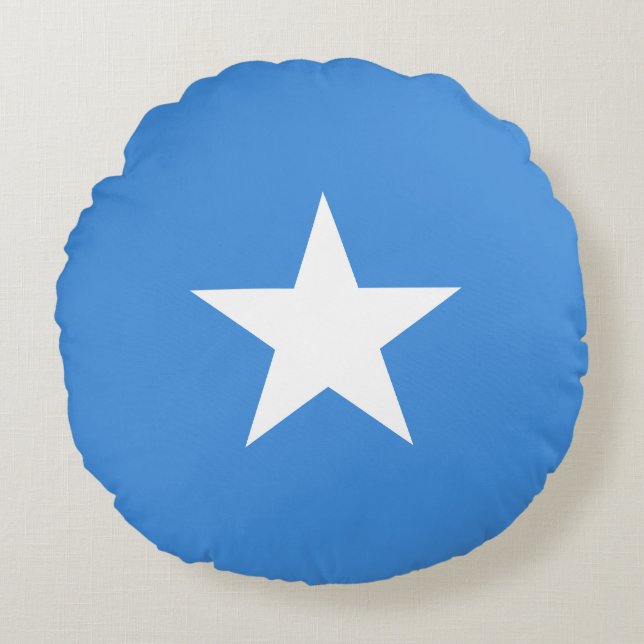 Cojín Redondo Somalia Flag (Anverso)