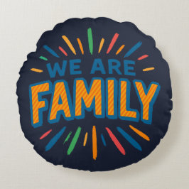 Cojín Redondo Somos familia 1