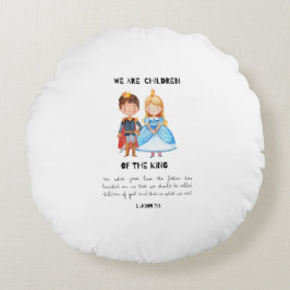 Cojín Redondo Somos Hijos De La Enfermera Cuta Del Rey