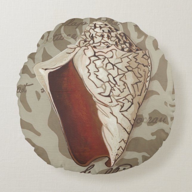 Cojín Redondo Soneto costero IV (Anverso)