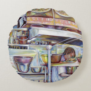 Cojín Redondo Sopa Pigtail, Singapur