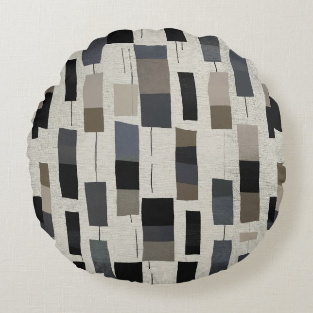 Cojín Redondo Sophisticated modern abstract (Anverso)