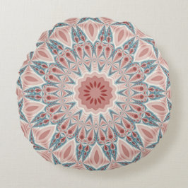 Cojín Redondo Sorprendente arte fractal moderno Kaleidoscope Man