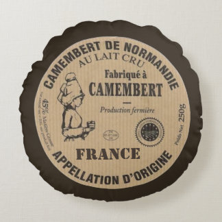 Cojín Redondo Souvenir de Francia: Le camembert
