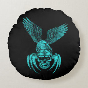 Cojín Redondo Spiderskull con águila