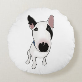 Cojín Redondo Spike el Bull Terrier Inglés