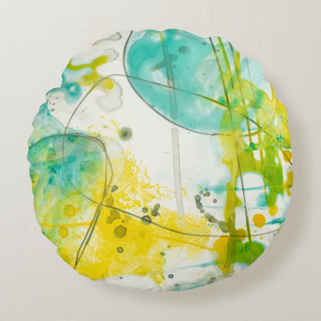 Cojín Redondo Splish Splash II (Anverso)