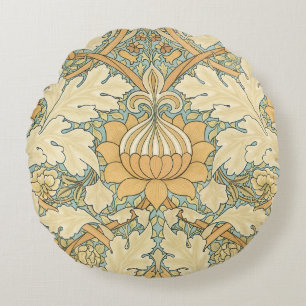 Cojín Redondo St. James de William Morris, Hojas de Acanto