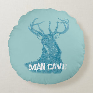 Cojín Redondo Stag de venado personalizado