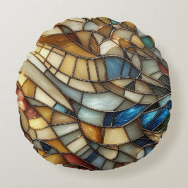 Cojín Redondo Stained Glass Waves