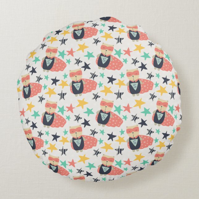 Cojín Redondo Star Super Héroe (Reverso)