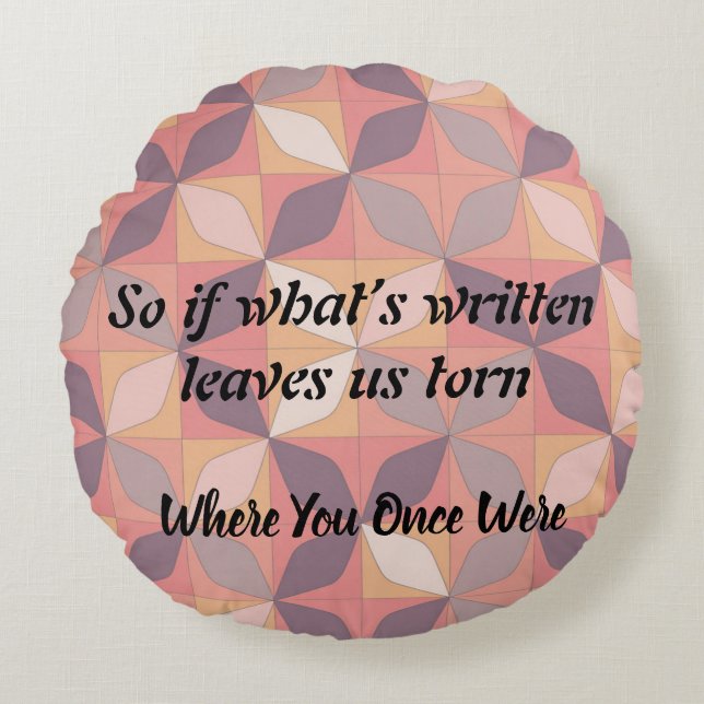 Cojín Redondo Stars Could Change, My Heart Won’t, video version (Anverso)