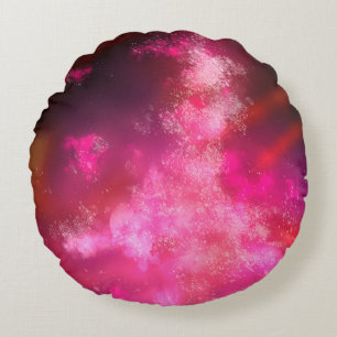 Cojín Redondo Stars Night Sky Midnight Pink Milway