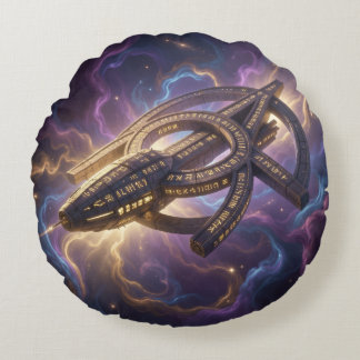 Cojín Redondo Stellar Path – Journey Through the Universe´14