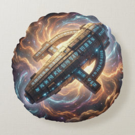 Cojín Redondo Stellar Path – Journey Through the Universe´5