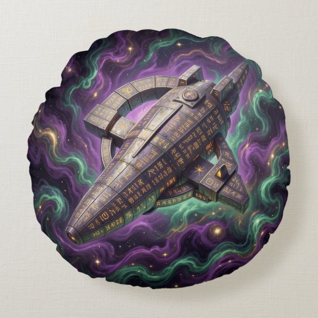 Cojín Redondo Sternenpfad – Reise durch das Universum´12 (Anverso)