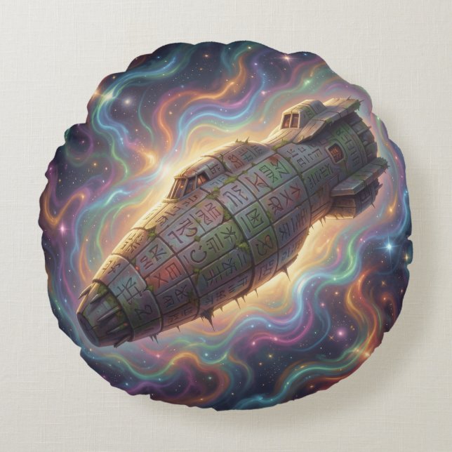 Cojín Redondo Sternenpfad – Reise durch das Universum´9 (Anverso)