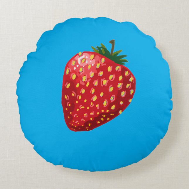 Cojín Redondo Strawberry (Anverso)