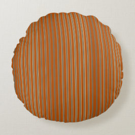 Cojín Redondo Stripes Beige Orange