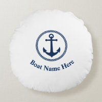 Su Nombre De Barco Con Anchor De Mar