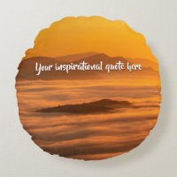 Su personalizado de texto amanecer por encima del 