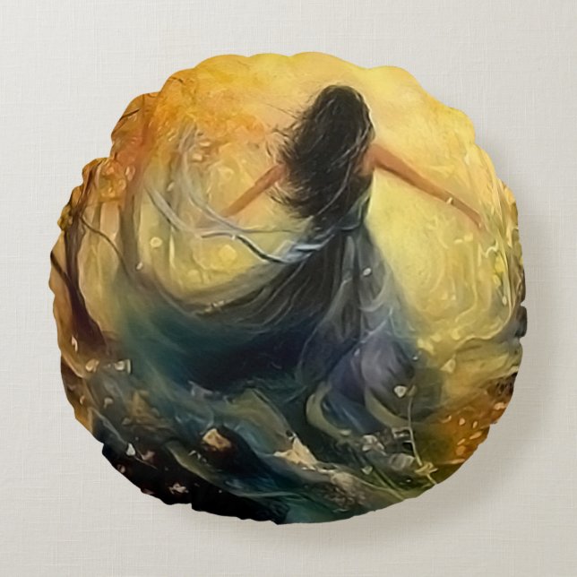 Cojín Redondo Sueño (Anverso)