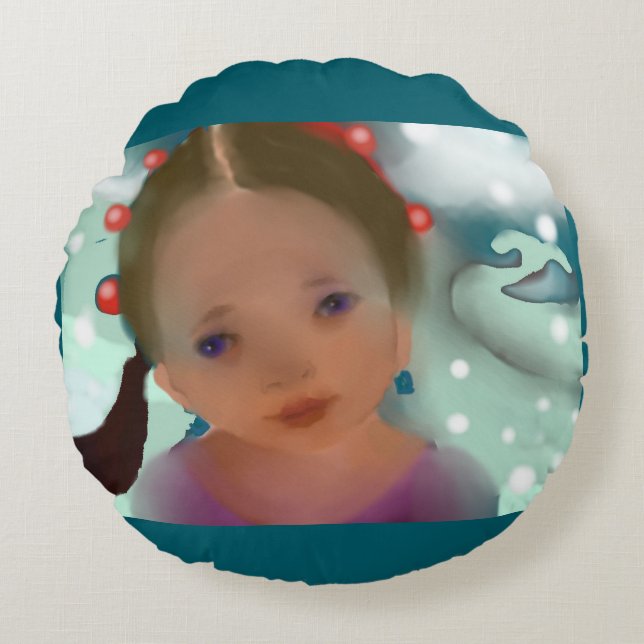 Cojín Redondo Sueños de navidades (Anverso)