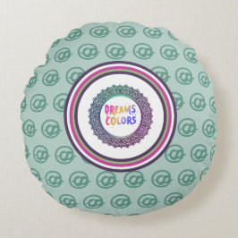 Cojín Redondo Sueños en colores