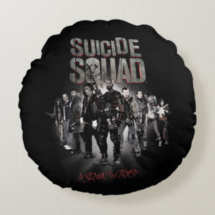 Cojín Redondo Suicide Squad  Task Force X Lineup