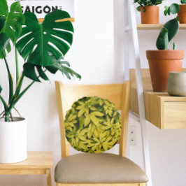 Cojín Redondo Sundance Naranja Planta Floral