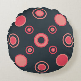 Cojín Redondo Sunset de verano moderno de mediados del siglo