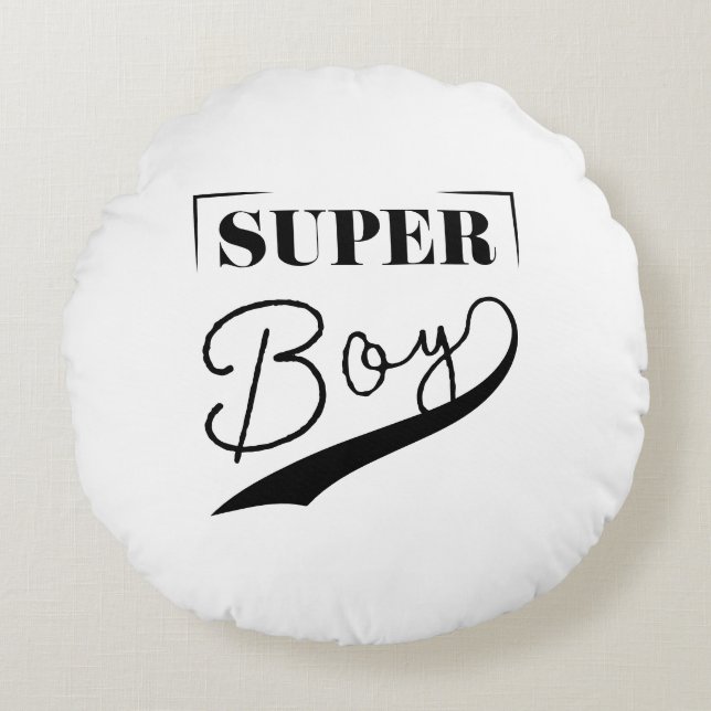 Cojín Redondo Super Boy (Anverso)