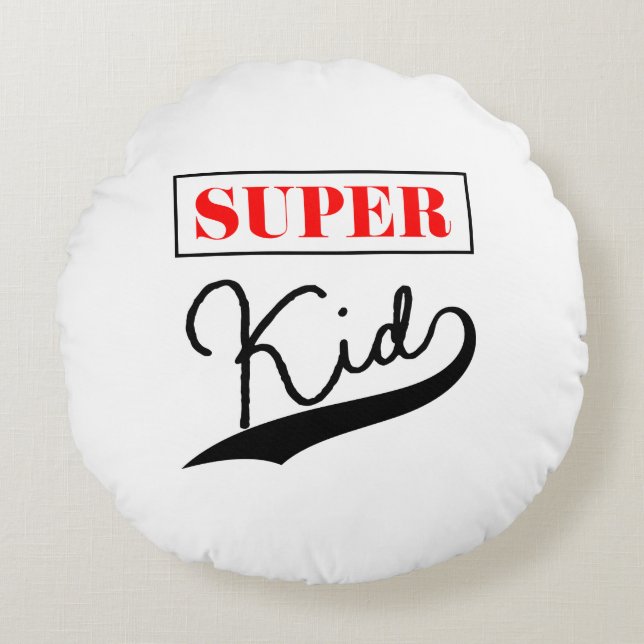 Cojín Redondo Super Kid (Anverso)
