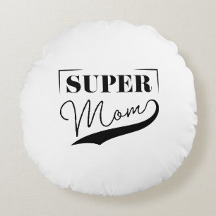 Cojín Redondo Super Mamá