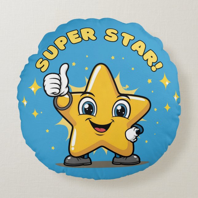 Cojín Redondo Super Star!, , Star (Anverso)